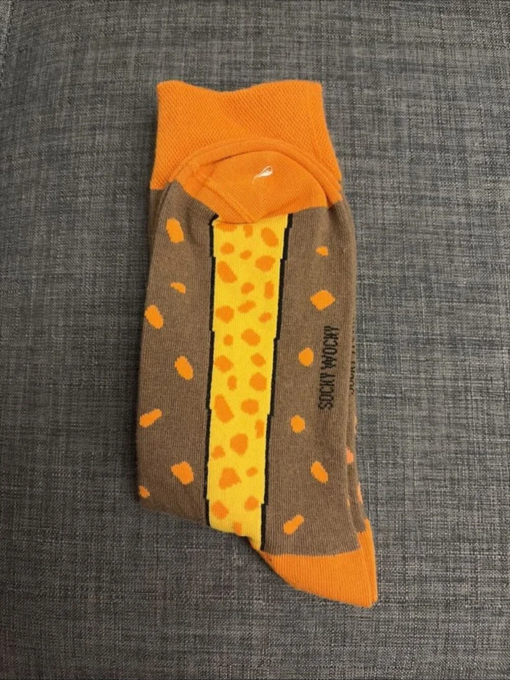 Unisex Giraffe Sunglasses Novelty Crew Socks Orange Brown Spots One Size Gift